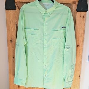 Columbia PFG OMNI-SHADE Mens 2XL UPF 30+ Tamiami II Fishing Shirt Long Sleeve